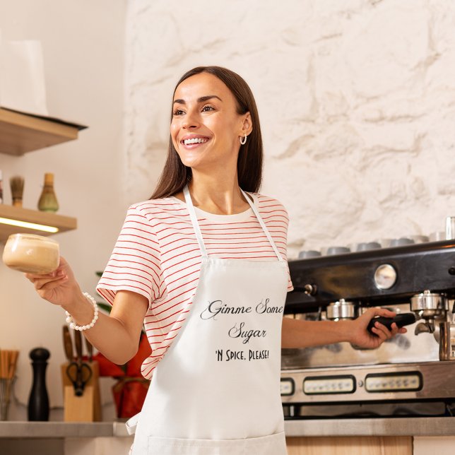 Custom ・ Gimme etwas Zucker Lange Schürze (Von Creator hochgeladen)