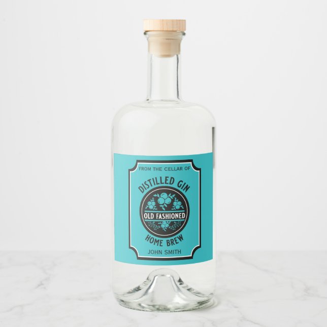 Custom Gin Flasche Alkoholflaschenetikett (Vorderseite)