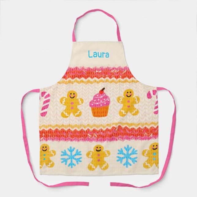 Custom Gingerbread Apron Schürze (Vorderseite)