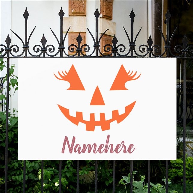 Custom Girl Kürbislaterne Pumpkin Halloween Banner (Von Creator hochgeladen)