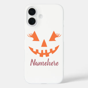 Custom Girl Kürbislaterne Pumpkin Halloween iPhone 16 Hülle