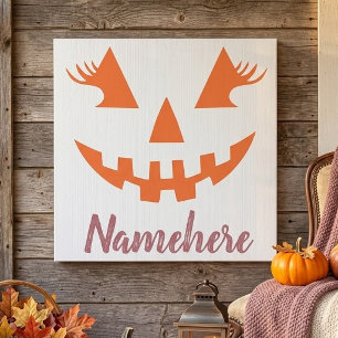 Custom Girl Kürbislaterne Pumpkin Halloween Fliese
