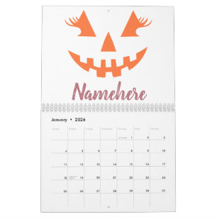 Custom Girl Kürbislaterne Pumpkin Halloween Kalender