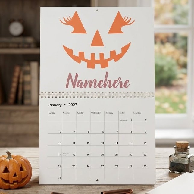 Custom Girl Kürbislaterne Pumpkin Halloween Kalender (Von Creator hochgeladen)