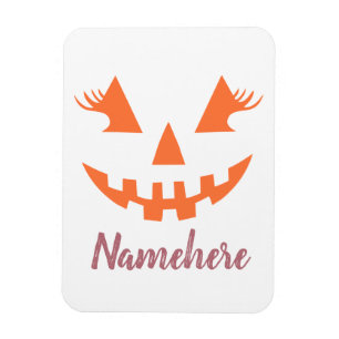 Custom Girl Kürbislaterne Pumpkin Halloween Magnet