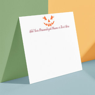 Custom Girl Kürbislaterne Pumpkin Halloween Mitteilungskarte