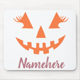 Custom Girl Kürbislaterne Pumpkin Halloween Mousepad