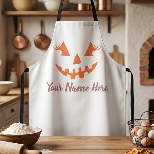 Custom Girl Kürbislaterne Pumpkin Halloween Schürze