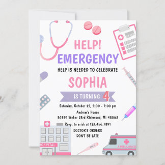 Custom Girl Nurse Doctor gibt Schwangerschaft vor Einladung