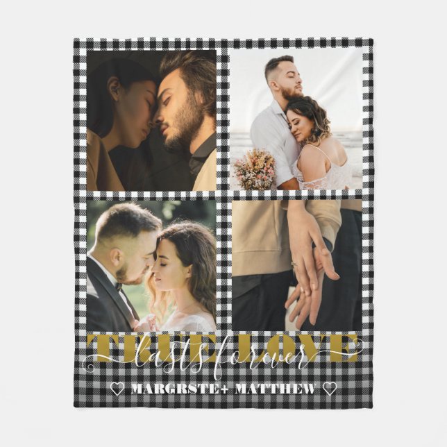 Custom Girlfriend-Geschenk zum Geburtstag Fleecedecke (Vorderseite)