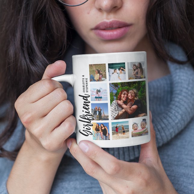 Custom Girlfriend Photo Collage Kaffeetasse (Von Creator hochgeladen)