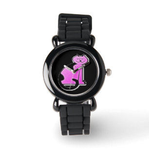Custom Girls, silberne Glitzer Uhr zum Verkauf !