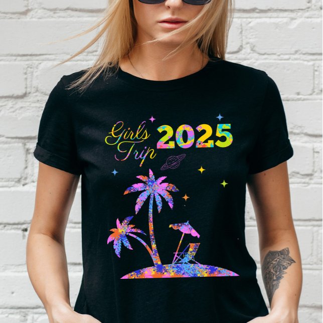 Custom Girl's Trip 2025 Bachelorette T-Shirt (Von Creator hochgeladen)