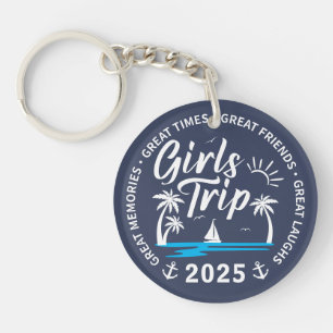 Custom Girls Trip Group Matching Beach Vacation Schlüsselanhänger