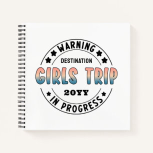 Custom Girls Trip in Progress Funny Notizbuch