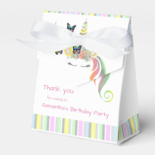 Custom Girly Unicorn Gesicht Geburtstag Vielen Dan Geschenkschachtel