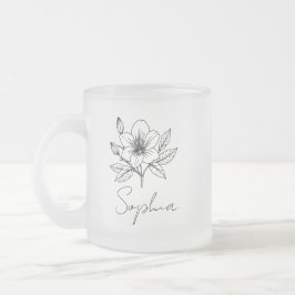 Custom Glass Tasse, Personalisiert Bridesmaid Tass Mattglastasse