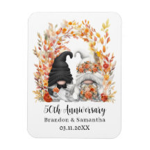 Custom Gnome Herbstleaf 50. Hochzeitstag