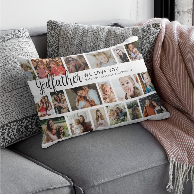 Custom Godfather 18 Photo Collage Lendenkissen (Von Creator hochgeladen)