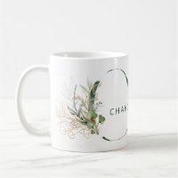 Custom Gold Botanical Eucalyptus Monogram "C"