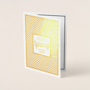 Custom Gold Fashion Show  Firmenevent Folienkarte