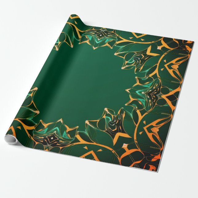 Custom Gold Foil Holiday Wrapping Paper Geschenkpapier (Ungerollt)