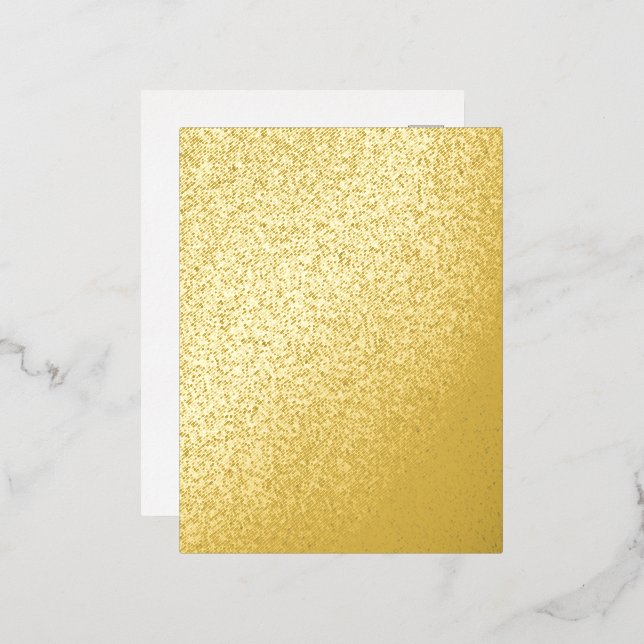 Custom Gold Foil Luxe Foil Einladung Postkarte (Vorderseite/Rückseite)