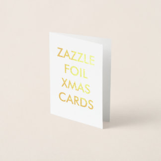 Custom Gold Foil Weihnachtskarte Folienkarte