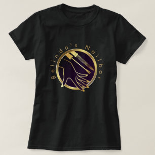 Custom Gold Hand und Nageltechniker T-Shirt