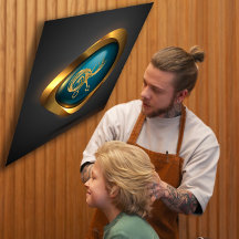 Custom Gold Logo Friseur Beruflich