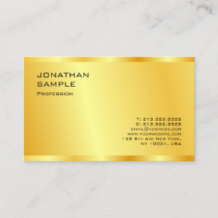 Custom Gold Look Moderne Elegante Beruflich Visitenkarte