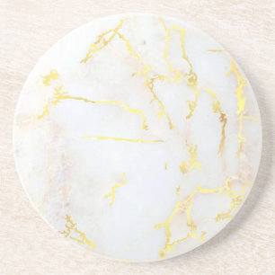 Custom Gold Marble Elegant Trendy Template Getränkeuntersetzer