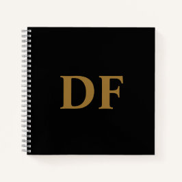 Custom Gold Mit Monogramm Notebook Notizbuch