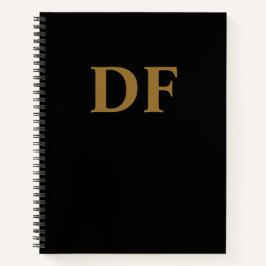 Custom Gold Mit Monogramm Notebook Notizbuch