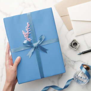 Custom Gold Stars und Moon Happy Birthday Blue Geschenkpapier