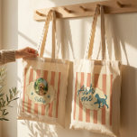 Custom Golden Doodle Photo Name Terracotta Stripes Tragetasche<br><div class="desc">Show off your best friend with this stylish Golden Doodle custom photo and name tote bag. The chic terracotta and cream stripes provide a modern, aesthetic backdrop for the playful "Ask me about my" design. Make it truly unique by personalizing the back with a favorite soulful memory and your dog's...</div>