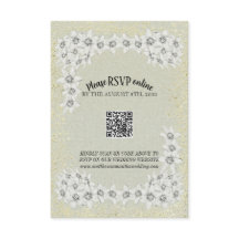 Custom golden floral Wedding Card