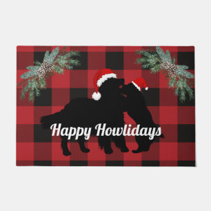 Custom golden Retriever Christmas Happy Howlidays Fußmatte