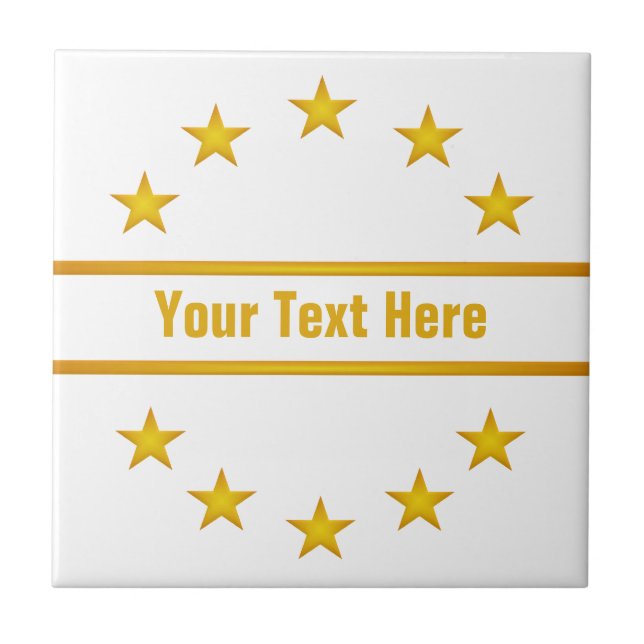 CUSTOM GOLDEN STARS Kachel (Vorderseite)