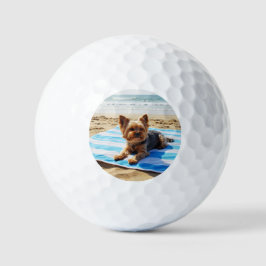 Custom Golf Ball Set - Yorkie dad- yorkie Mom