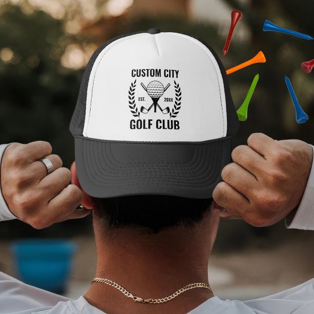 Custom Golf Club & City Name Geschenk für Golf Truckerkappe (Von Creator hochgeladen)