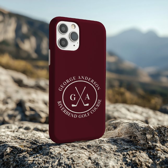 Custom Golf Club Headcover Personalized Monogram Case-Mate iPhone Hülle (Von Creator hochgeladen)