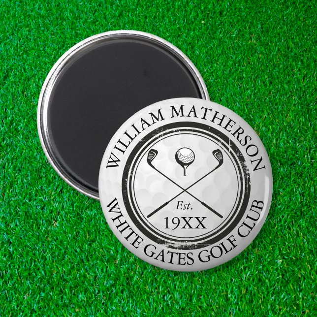 Custom Golf Club Name Golf Ball Briefmarke Magnet (Von Creator hochgeladen)