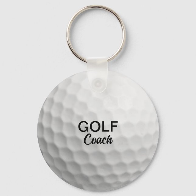 Custom Golf Coach Keepake Schlüsselanhänger (Vorderseite)