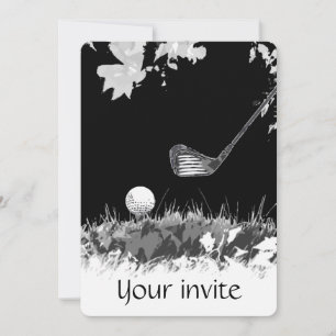 Custom Golf Course Geburtstagsparty Einladung