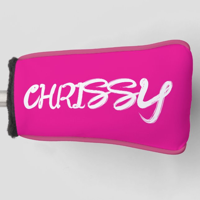 CUSTOM GOLF COVER PINK HEADCOVER (Vorderseite)