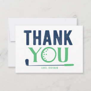 Custom Golf Dankeschön Card Dankeskarte