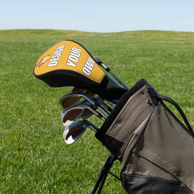 CUSTOM! Golf Driver Head Cover - Black Trial Headcover (In SItu)