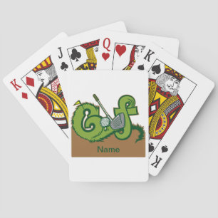 Custom Golf Graphic Spielkarten