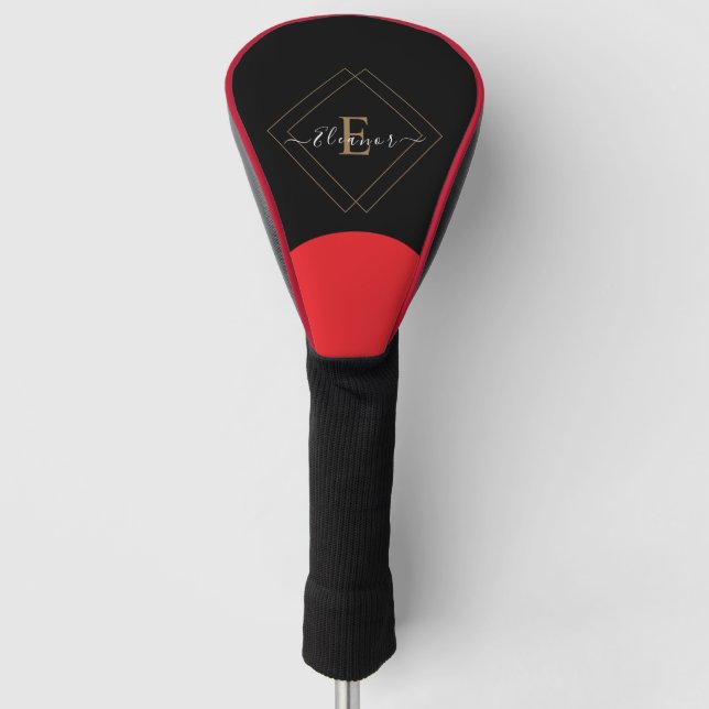 Custom Golf Head Cover mit Name Headcover (Vorderseite)